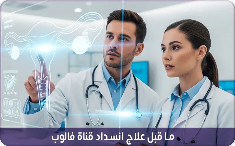 ما قبل علاج انسداد قناة فالوب