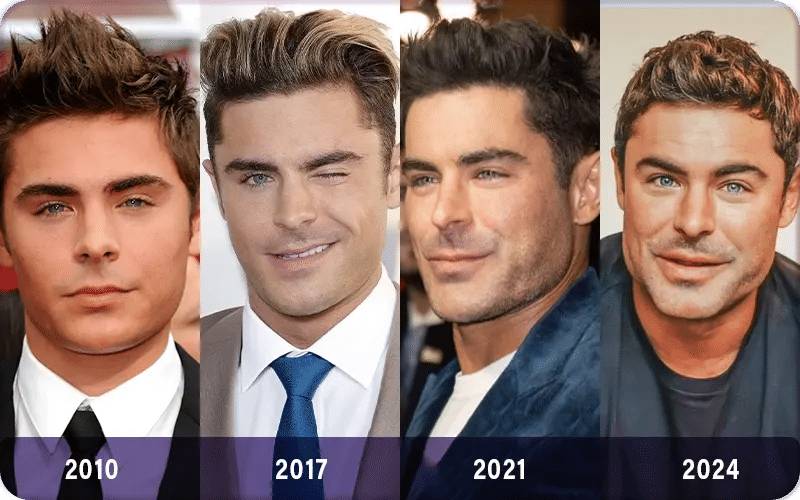 zac efron chirurgie esthétique