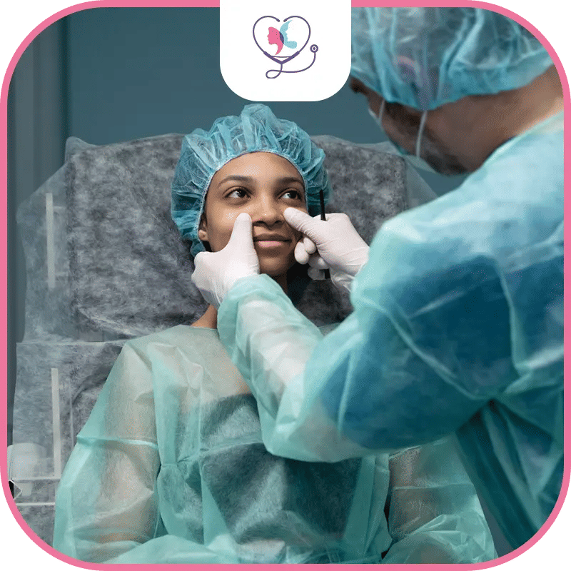 خطوات عملية تجميل الانف