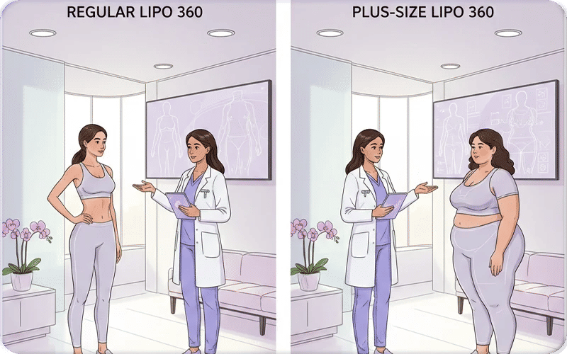 Differences Between Plus Size vs. Regular Lipo 360