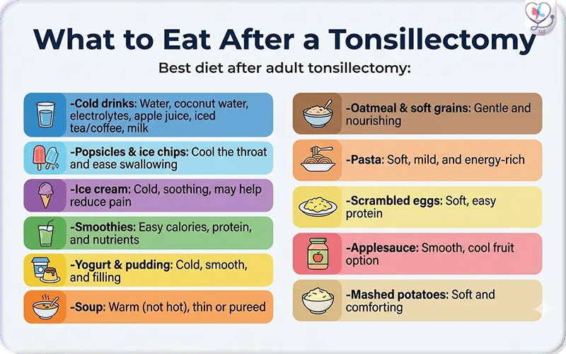 What to Eat After a Tonsillectomy