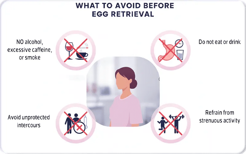 9. What to Avoid Before the Egg Retrieval Process