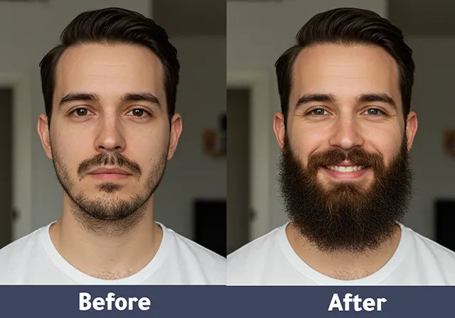 Beard Transplant Before and After in Turkey 2