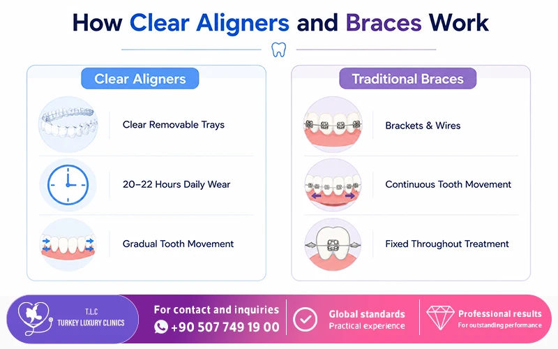 How Clear Aligners and Braces Work