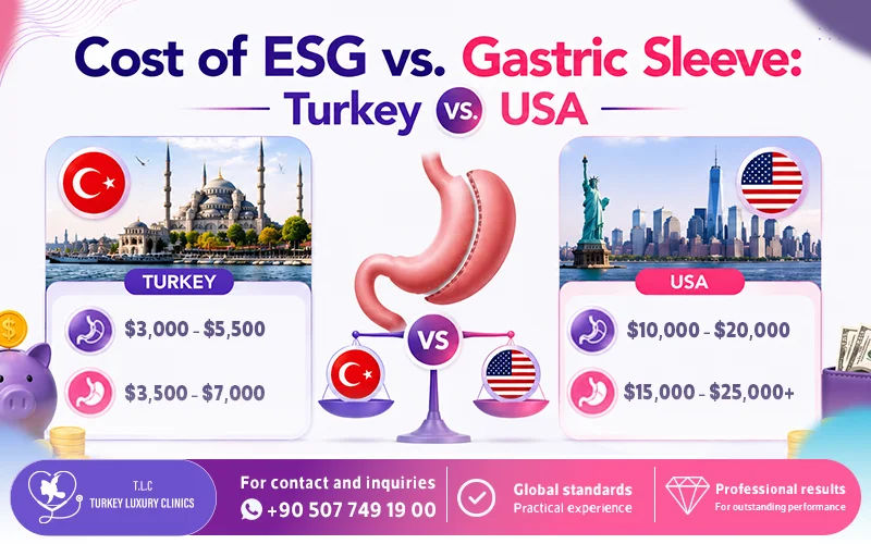 Cost of ESG vs. Gastric Sleeve: Turkey vs. USA