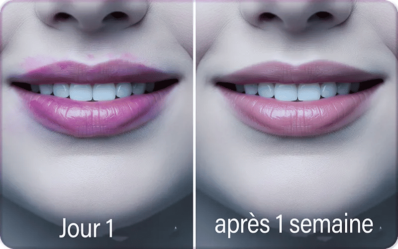 augmentation levre avant apres