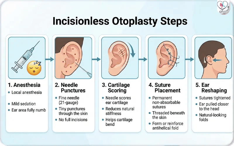 How Does Incisionless Otoplasty Work