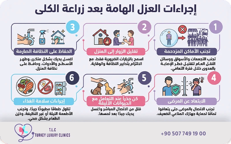 أهم إجراءات فترة العزل بعد زراعة الكلى