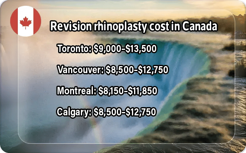 Revision rhinoplasty cost in Canada