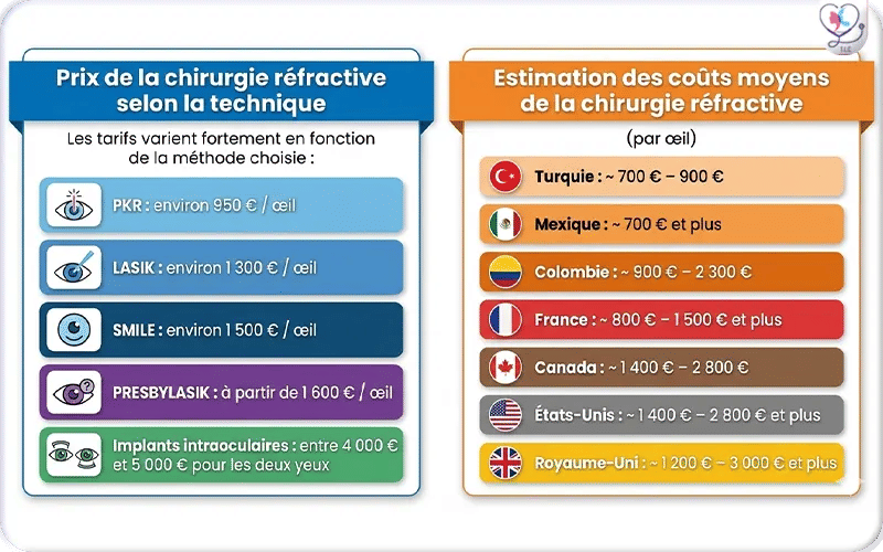 Comparaison internationale des prix de la chirurgie réfractive