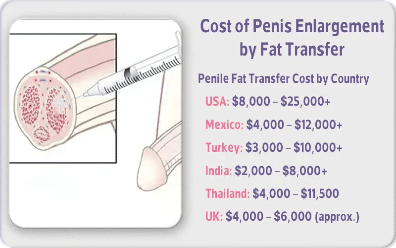 Cost of Penis Enlargement by Fat Transfer