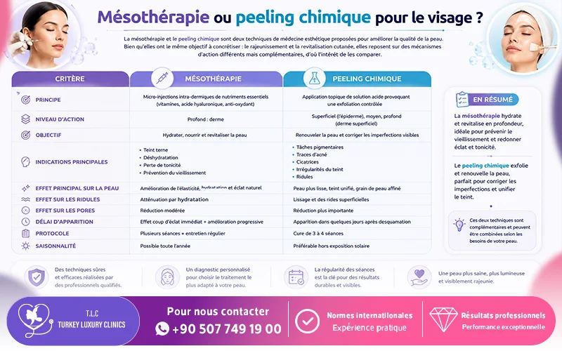 Mésothérapie ou peeling chimique pour le visage ?
