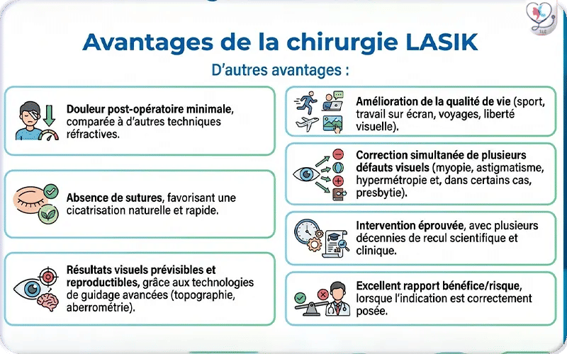 Avantages de la chirurgie LASIK