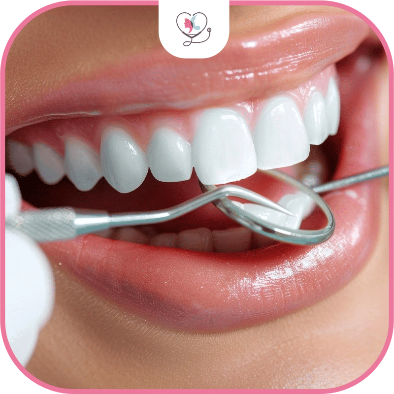 المتابعة بعد تركيب ابتسامة هوليود