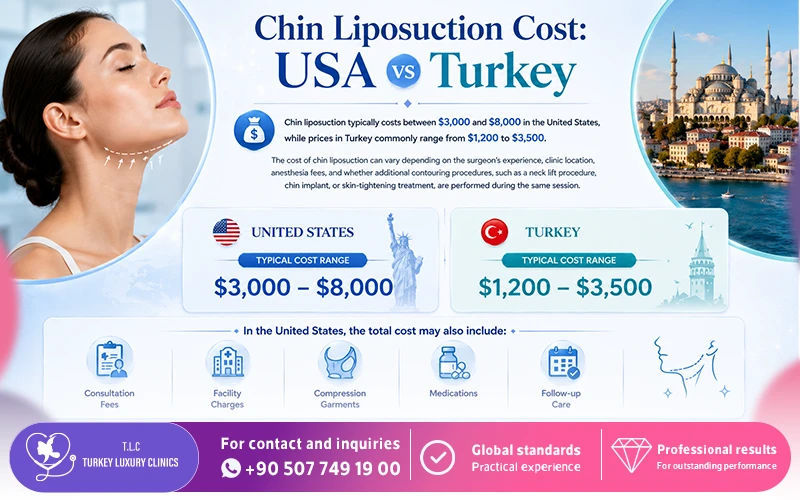 Chin Liposuction Cost: USA vs Turkey