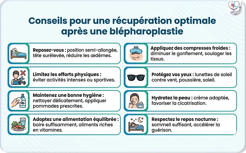 Conseils pour une récupération optimale après une blépharoplastie