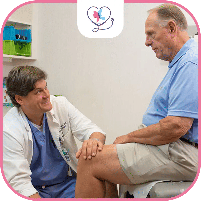 Préparation avant la pose d'une prothèse du genou