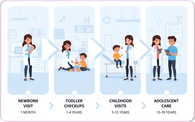 Pediatric Routine Checkup Schedule by Age
