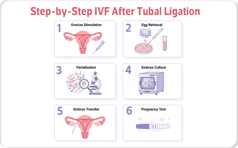 Step by Step IVF After Tubal Ligation