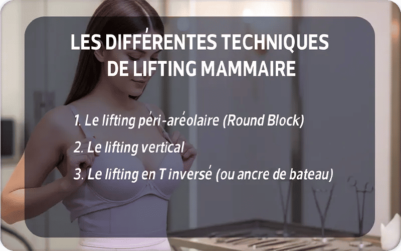 Les différentes techniques de lifting mammaire