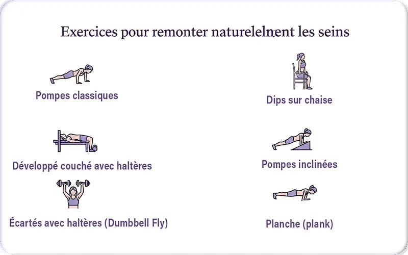 Exercice pour remonter les seins