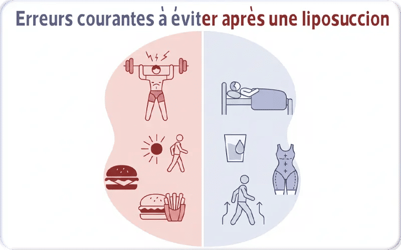 Erreurs courantes à éviter après une liposuccion