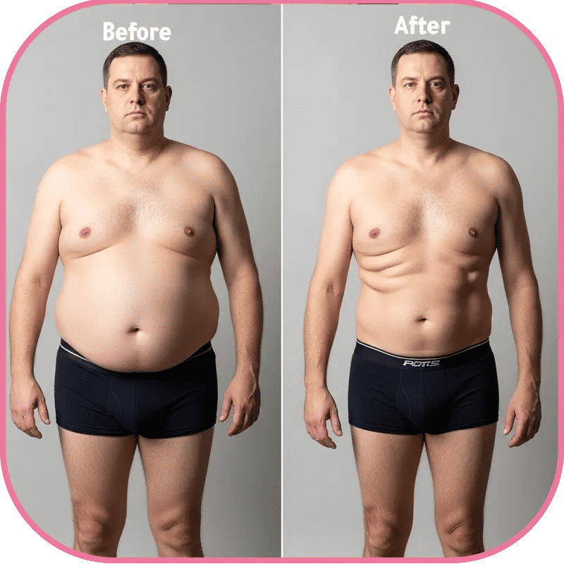 Gastric Sleeve Before and After Skin Men
