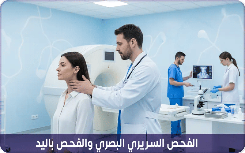 الفحص السريري البصري والفحص باليد