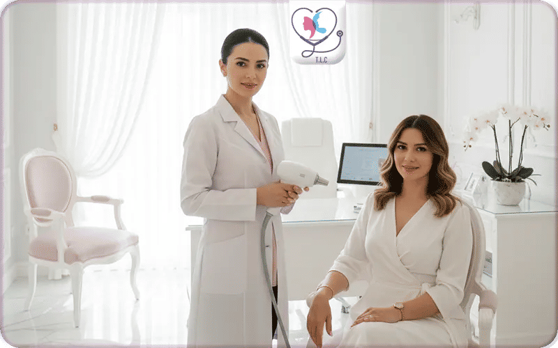 تفتيح المناطق الحساسة بالليزر مع تركيا لاكشري كلينك