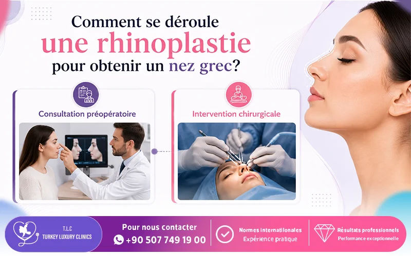 Comment se déroule une rhinoplastie pour obtenir un nez grec?