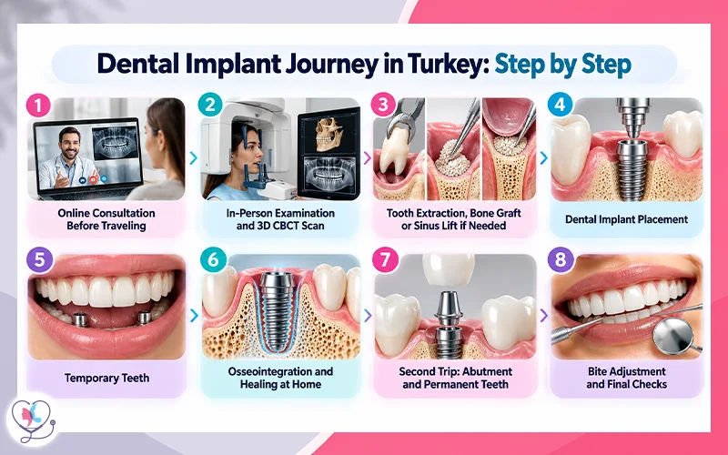 Dental Implant Journey in Turkey: Step by Step Dental Implant Journey in Turkey: Step by Step