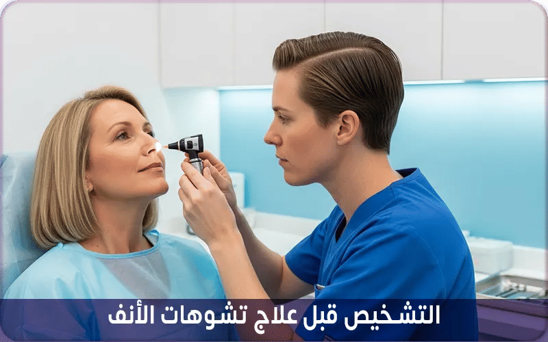 التشخيص قبل علاج تشوهات الأنف