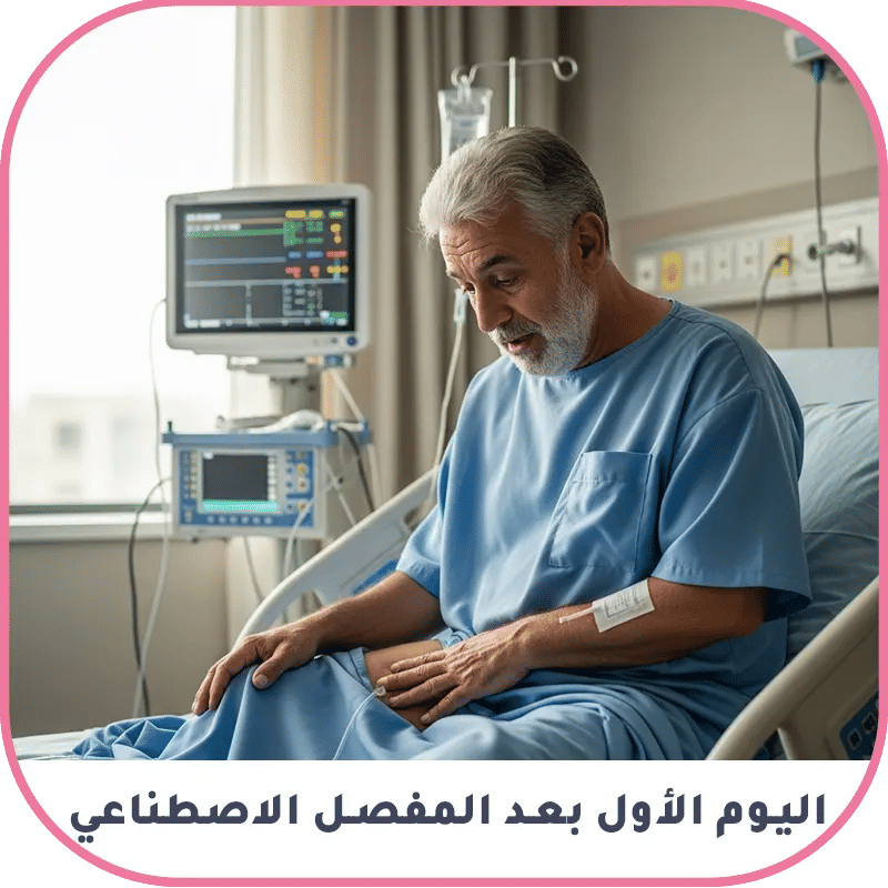 اليوم الأول بعد المفصل الاصطناعي