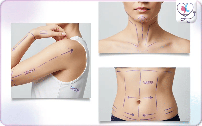VASER Liposuction Cost in Turkey by Area Size