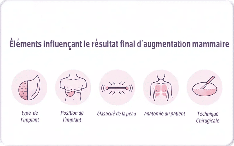 Éléments influençant le résultat final d'augmentation mammaire