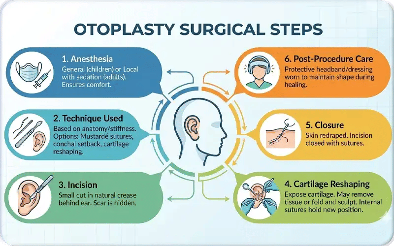 Otoplasty Surgical Steps