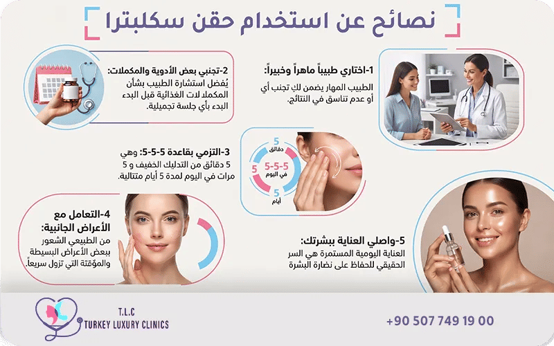 نصائح من خلال تجربتي مع حقن سكلبترا