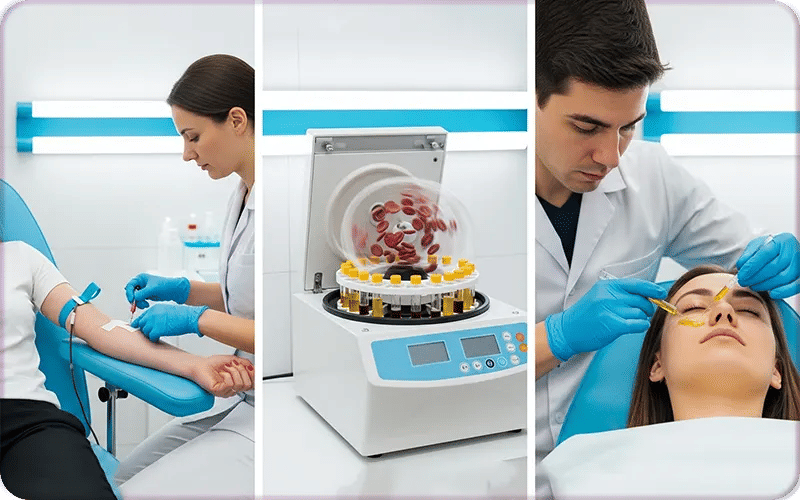 injection prp visage