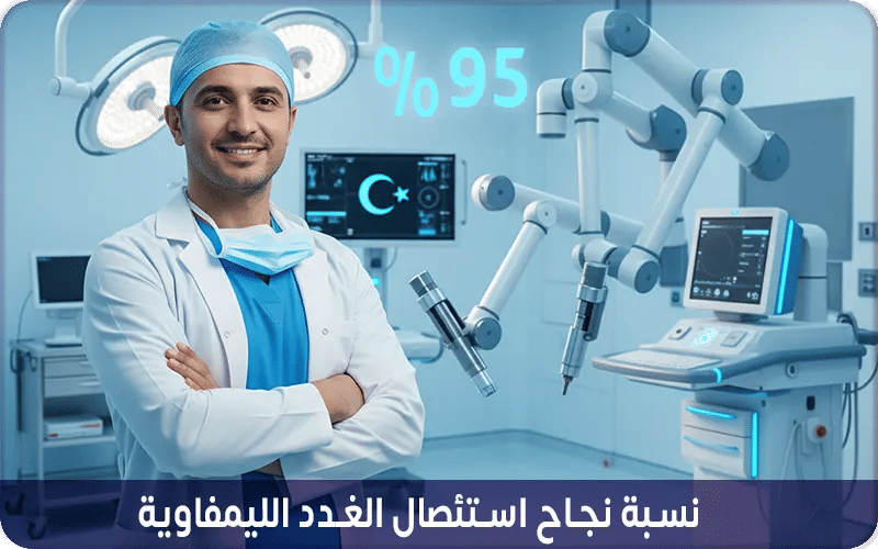 نسبة نجاح استئصال الغدد الليمفاوية