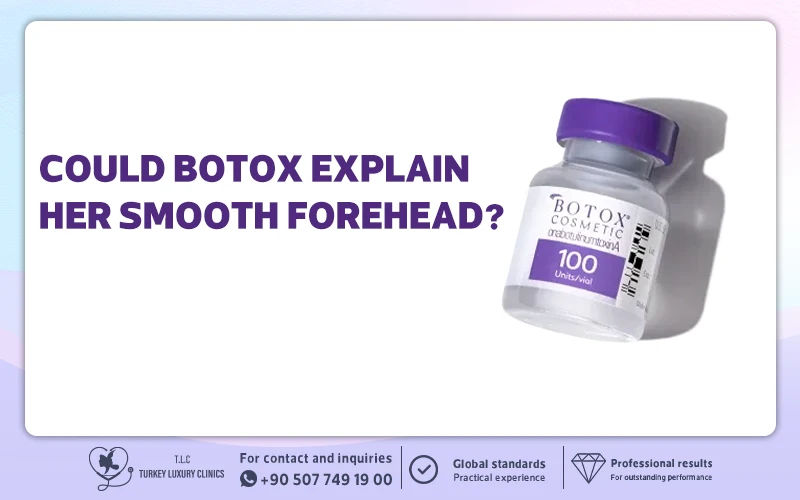 ¿Podría el Botox explicar su frente lisa?