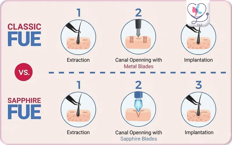 Sapphire FUE vs. Classic FUE Hair Transplant Comparison