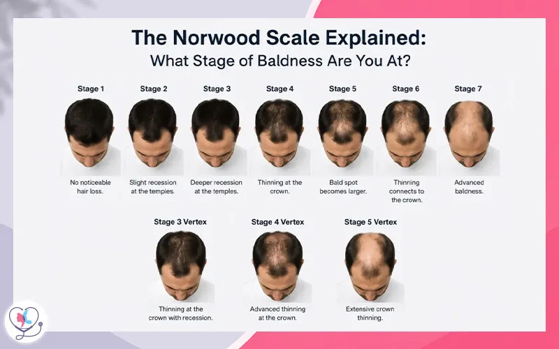 The 7 Stages of the Norwood Scale