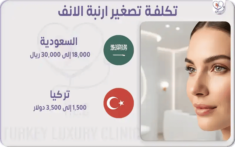 تكلفة تصغير ارنبة الانف