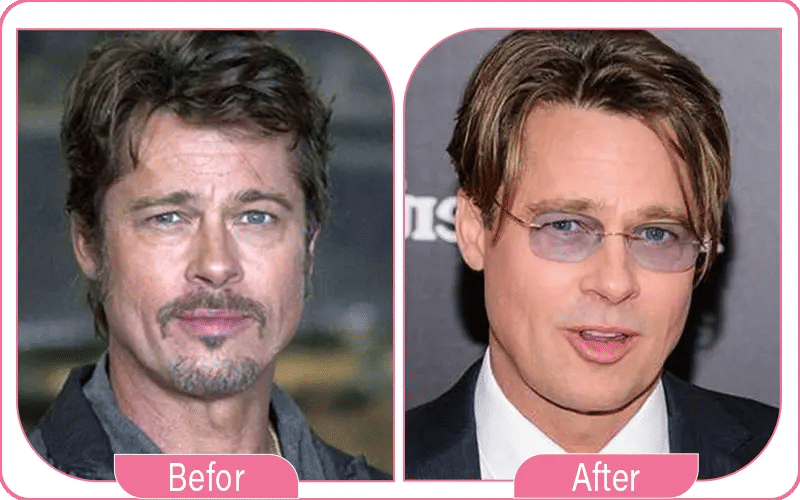 Photo illustrating Brad Pitt’s age evolution from his early career to his current appearance in his early sixties.