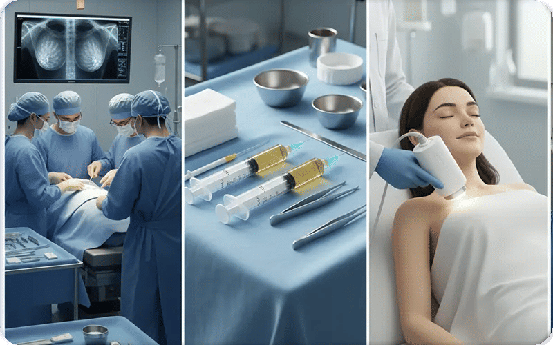 Les différentes opérations pour remonter les seins