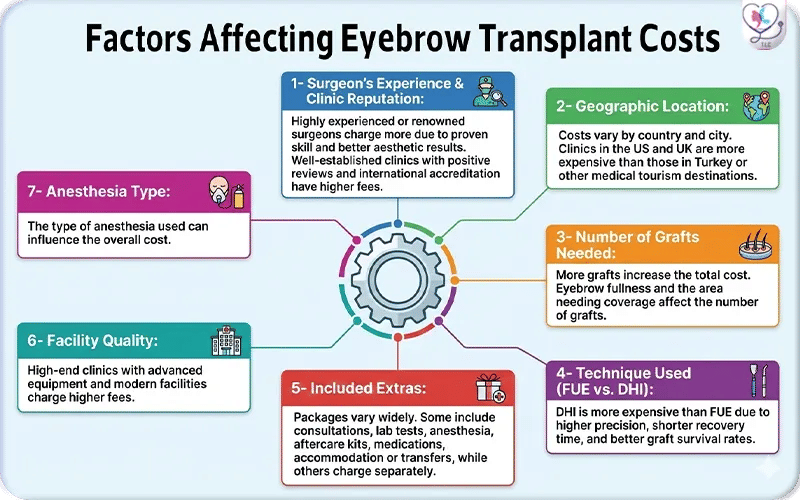 Factors Affecting Eyebrow Transplant Costs
