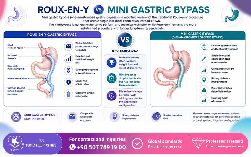 Roux-en-Y vs Mini Gastric Bypass