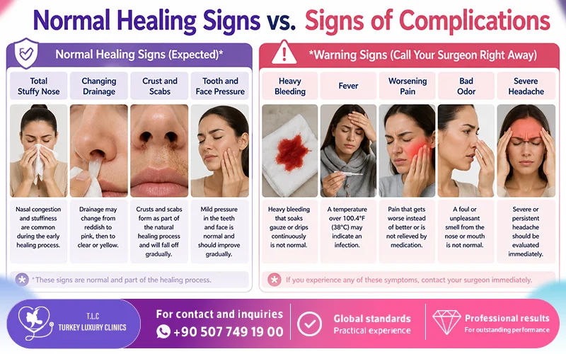 Normal Healing Signs vs. Signs of Complications 