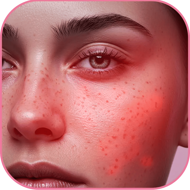 ردود فعل تحسسية وتهيّج في الوجه