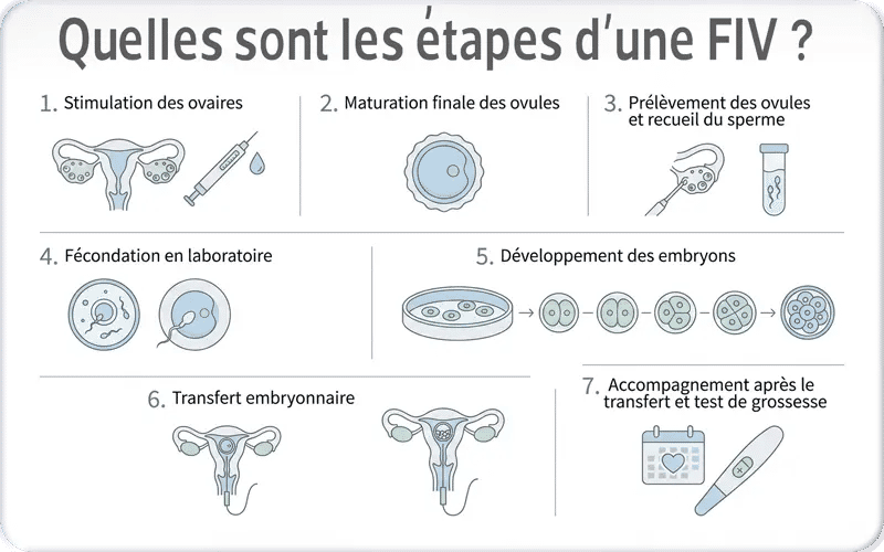 Quelles sont les étapes d’une FIV ?